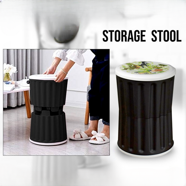 Plastic Storage Stool – Smart Seat with Hidden Space for storage